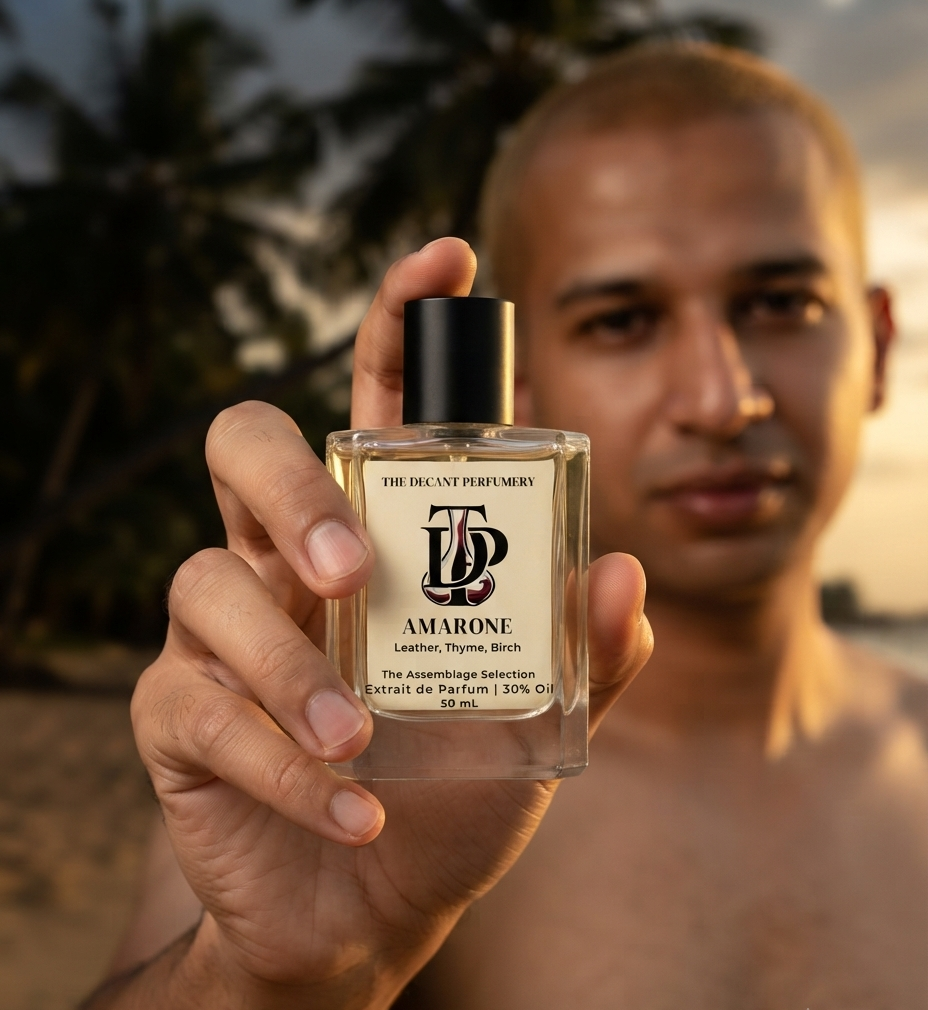 Amarone — Saffron, Jasmine & Suede Leather Extrait