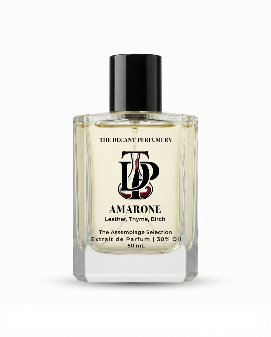 Amarone — Saffron, Jasmine & Suede Leather Extrait