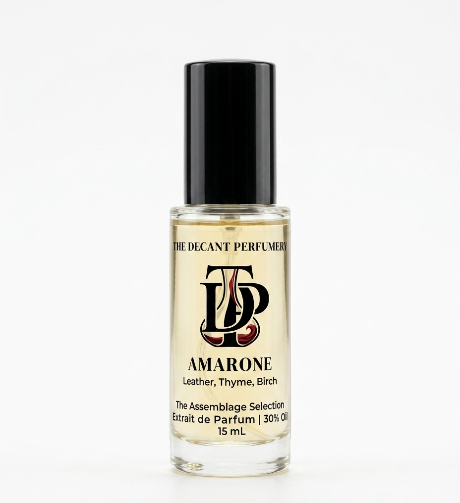 Amarone — Saffron, Jasmine & Suede Leather Extrait