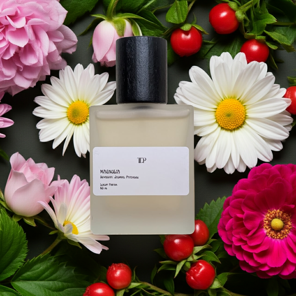 Magnolia | Radiant Purple Bloom & Sun-Drenched Fruit